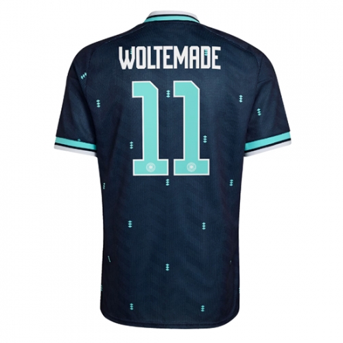 Billige Fotballdrakt Tyskland Nick Woltemade #11 Replika Bortedrakt VM 2026 Kortermet Billige Fotballdrakt Tyskland Nick Woltemade #11 Replika Bortedrakt VM 2026 Kortermet